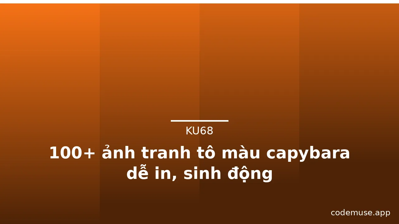 100+ ảnh tranh tô màu capybara dễ in, sinh động · ảnh 2