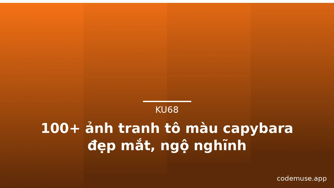 100+ ảnh tranh tô màu capybara đẹp mắt, ngộ nghĩnh · ảnh 1