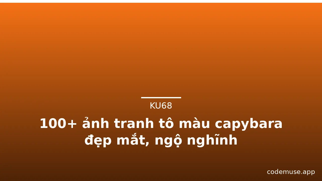 100+ ảnh tranh tô màu capybara đẹp mắt, ngộ nghĩnh · ảnh 2