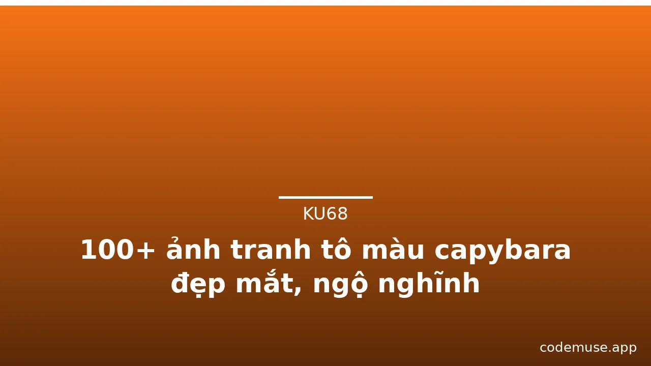 100+ ảnh tranh tô màu capybara đẹp mắt, ngộ nghĩnh · ảnh 3