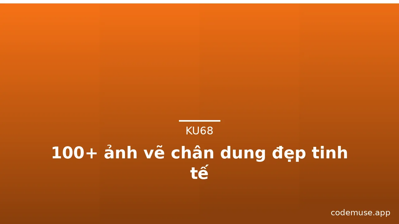 100+ ảnh vẽ chân dung đẹp tinh tế · ảnh 1