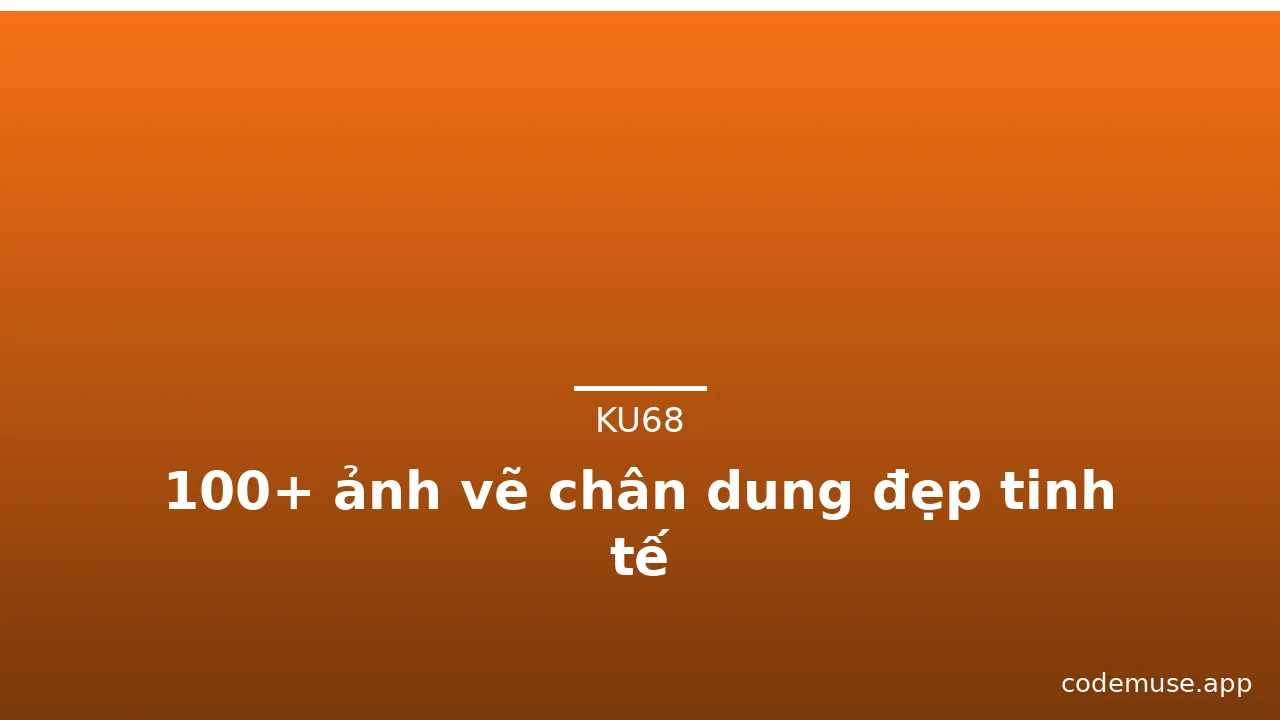 100+ ảnh vẽ chân dung đẹp tinh tế · ảnh 3