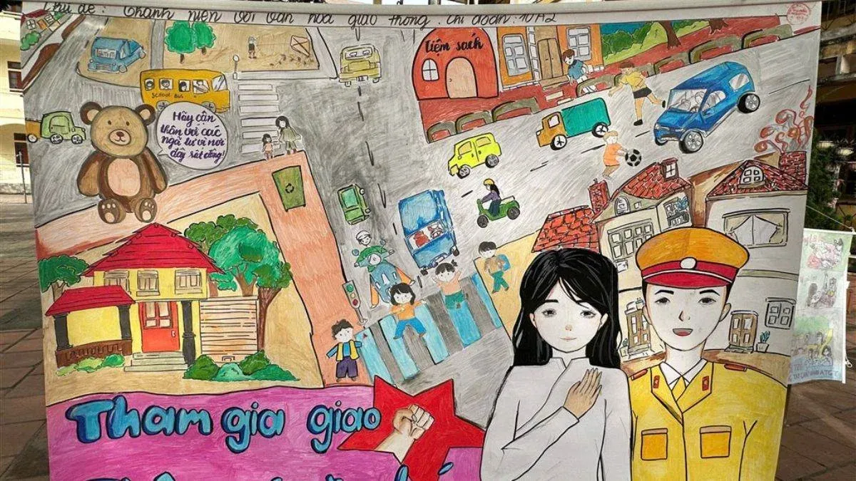 99+ Bộ ảnh tranh an toàn giao thông ý nghĩa