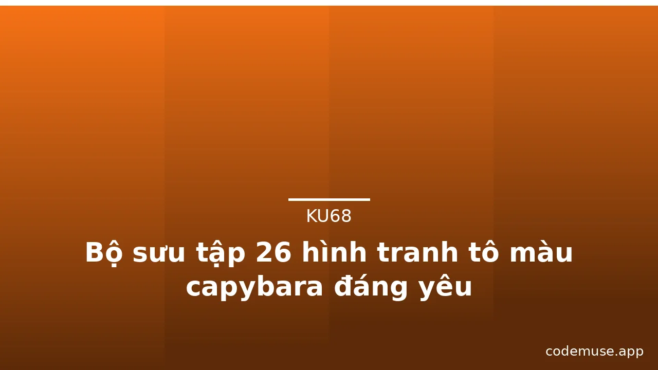 Bộ sưu tập 26 hình tranh tô màu capybara đáng yêu · ảnh 2