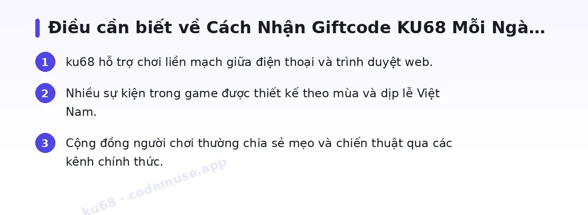Những điều cần biết về ku68