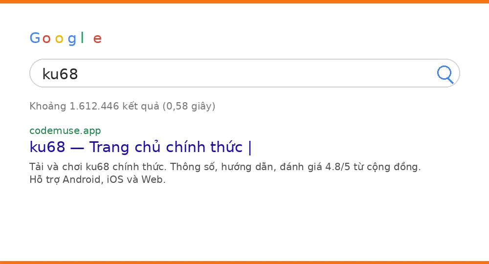 Cách tìm ku68 trên Google