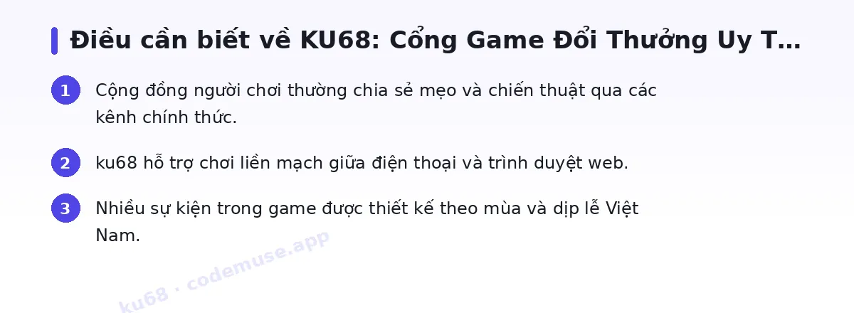 Những điều cần biết về ku68