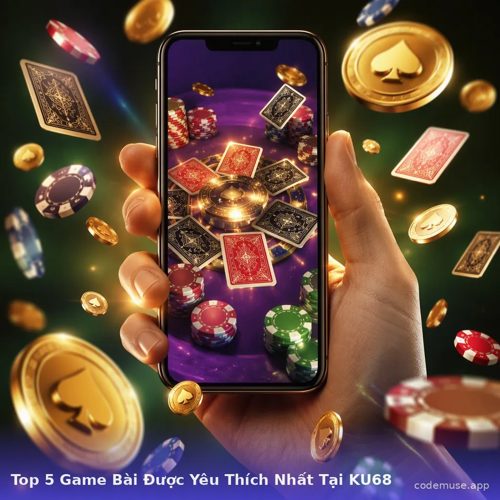 Top 5 Game Bài Được Yêu Thích Nhất Tại KU68